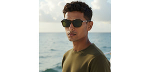 Brown Square Full Rim Unisex Sunglasses by John Jacobs-233508