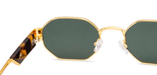 Load image into Gallery viewer, Gold Hexagonal Full Rim Unisex Sunglasses by Lenskart-232003