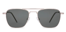 Load image into Gallery viewer, Silver Rectangle/ Square Full Rim Unisex Sunglasses by Vincent Chase-217967