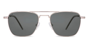 Silver Rectangle/ Square Full Rim Unisex Sunglasses by Vincent Chase-217967