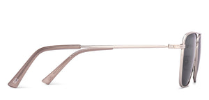 Silver Rectangle/ Square Full Rim Unisex Sunglasses by Vincent Chase-217967