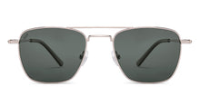 Load image into Gallery viewer, Silver Rectangle/ Square Full Rim Unisex Sunglasses by Vincent Chase-217968