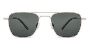 Silver Rectangle/ Square Full Rim Unisex Sunglasses by Vincent Chase-217968