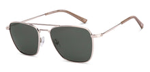 Load image into Gallery viewer, Silver Rectangle/ Square Full Rim Unisex Sunglasses by Vincent Chase-217968