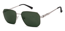 Load image into Gallery viewer, Silver Rectangle/ Square Full Rim Unisex Sunglasses by Vincent Chase-216041