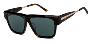 Tortoise Square Full Rim Unisex Sunglasses by John Jacobs-217134