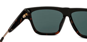 Tortoise Square Full Rim Unisex Sunglasses by John Jacobs-217134