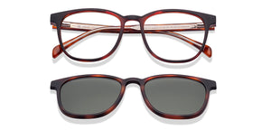 Tortoise Wayfarer Full Rim Unisex Eyeglasses by John Jacobs-218232