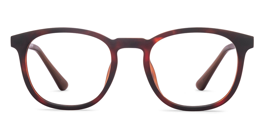 Tortoise Wayfarer Full Rim Unisex Eyeglasses by John Jacobs-218236