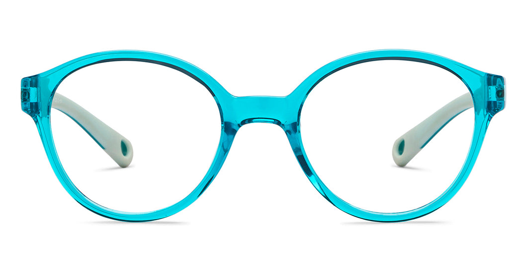 Blue Round Full Rim Kids Eyeglasses by Hooper-210490