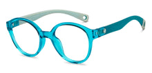 Load image into Gallery viewer, Blue Round Full Rim Kids Eyeglasses by Hooper-210490