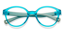 Load image into Gallery viewer, Blue Round Full Rim Kids Eyeglasses by Hooper-210490