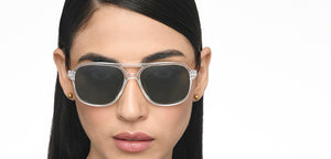 Transparent Wayfarer Full Rim Unisex Sunglasses by Vincent Chase Polarized-215984