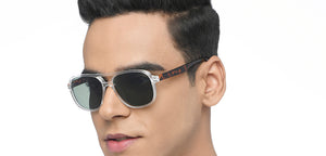 Transparent Wayfarer Full Rim Unisex Sunglasses by Vincent Chase Polarized-215984