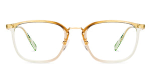 Green Rectangle Full Rim Unisex Eyeglasses by Vincent Chase-233103