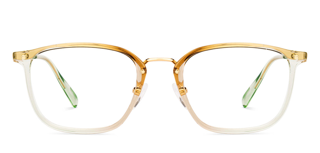 Green Rectangle Full Rim Unisex Eyeglasses by Vincent Chase-233103