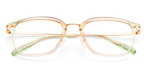 Green Rectangle Full Rim Unisex Eyeglasses by Vincent Chase-233103