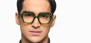 Green Geometric Full Rim Unisex Eyeglasses by Lenskart STUDIO-217543