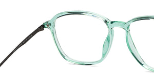 Green Rectangle Full Rim Unisex Eyeglasses by Lenskart Air Online-201334