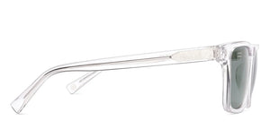 White Transparent Rectangle Full Rim Unisex Sunglasses by John Jacobs-215580