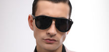 Load image into Gallery viewer, Black Aviator Full Rim Unisex Eyeglasses by John Jacobs-218233