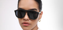 Load image into Gallery viewer, Black Aviator Full Rim Unisex Eyeglasses by John Jacobs-218233