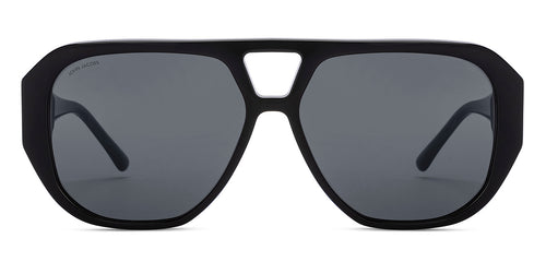Black Aviator Full Rim Women Sunglasses by John Jacobs-216819