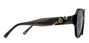 Black Aviator Full Rim Women Sunglasses by John Jacobs-216819