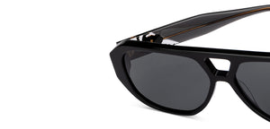 Black Aviator Full Rim Women Sunglasses by John Jacobs-216819