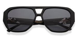 Black Aviator Full Rim Women Sunglasses by John Jacobs-216819