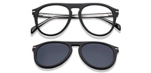 Load image into Gallery viewer, Black Aviator Full Rim Unisex Eyeglasses by John Jacobs-218233