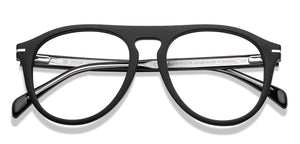 Black Aviator Full Rim Unisex Eyeglasses by John Jacobs-218233