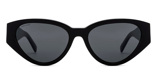 Black Cat Eye Full Rim Women Sunglasses by John Jacobs-216812