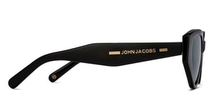 Black Cat Eye Full Rim Women Sunglasses by John Jacobs-216812
