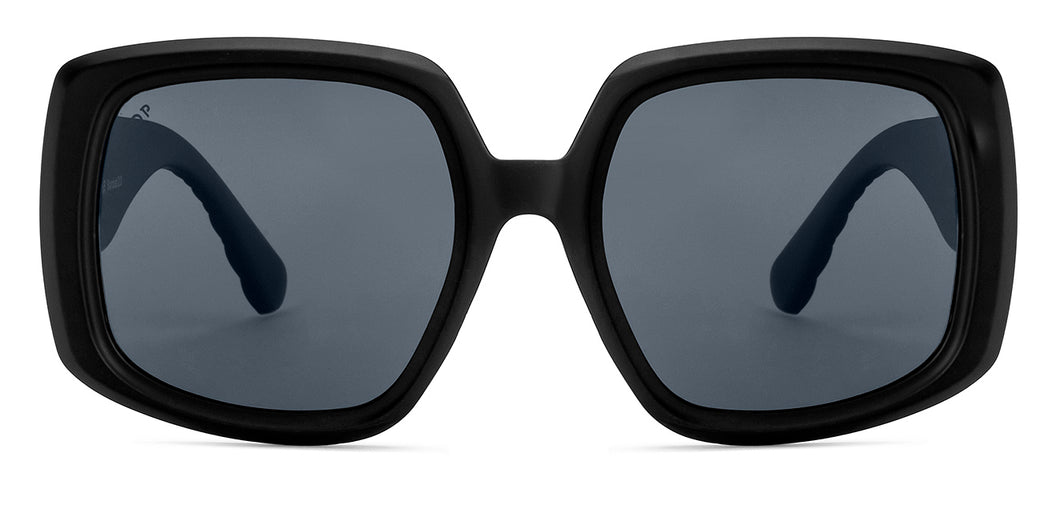Black Wayfarer Full Rim Unisex Sunglasses by Vincent Chase-226231
