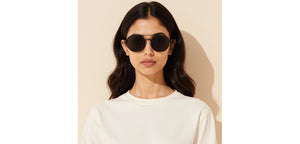Black Geometric Full Rim Unisex Sunglasses by Vincent Chase Polarized-229021