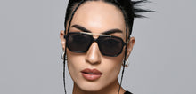 Load image into Gallery viewer, Black Rectangle/ Square Full Rim Unisex Sunglasses by Lenskart STUDIO-221954