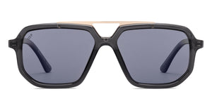 Black Rectangle/ Square Full Rim Unisex Sunglasses by Lenskart STUDIO-221954