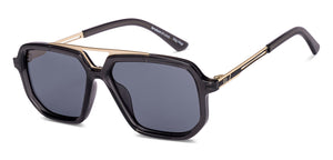 Black Rectangle/ Square Full Rim Unisex Sunglasses by Lenskart STUDIO-221954