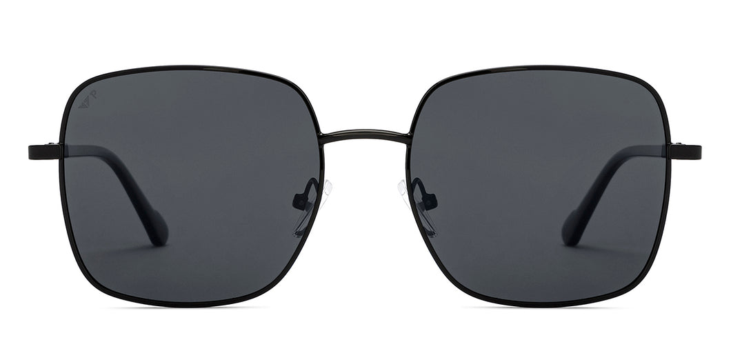 Black Rectangle/ Square Full Rim Unisex Sunglasses by Vincent Chase Polarized-213254