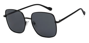 Black Rectangle/ Square Full Rim Unisex Sunglasses by Vincent Chase Polarized-213254