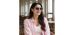 Grey Rectangle Full Rim Unisex Sunglasses by John Jacobs-233379