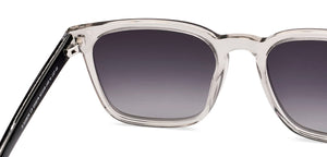 Grey Rectangle Full Rim Unisex Sunglasses by John Jacobs-233379