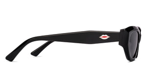 Black Rectangle Full Rim Women Sunglasses by Lenskart-220672