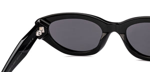 Black Rectangle Full Rim Women Sunglasses by Lenskart-220672