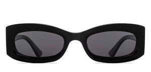 Black Rectangle Full Rim Women Sunglasses by Lenskart-220674