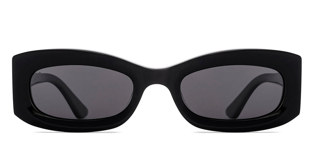 Black Rectangle Full Rim Women Sunglasses by Lenskart-220674