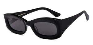 Black Rectangle Full Rim Women Sunglasses by Lenskart-220674