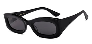 Black Rectangle Full Rim Women Sunglasses by Lenskart-220674
