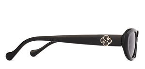 Black Round Full Rim Women Sunglasses by Lenskart-224475
